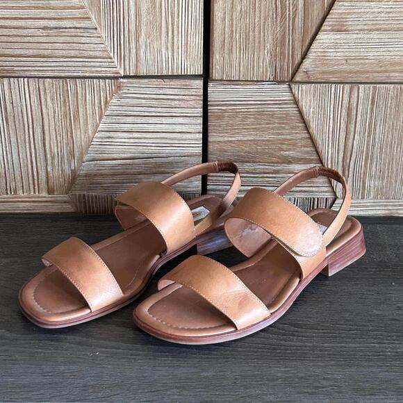 Talbots Womens Brown Leather Sandals Size 8AA Strappy Casual - Picture 3 of 5